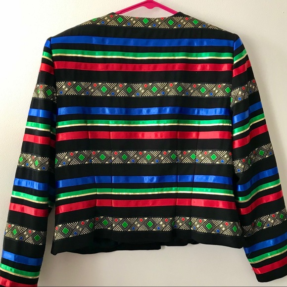 Vintage Ribbon Party Jacket by Maggy London - Picture 4 of 4